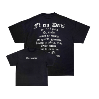 Camiseta Oversized - Fé em Deus