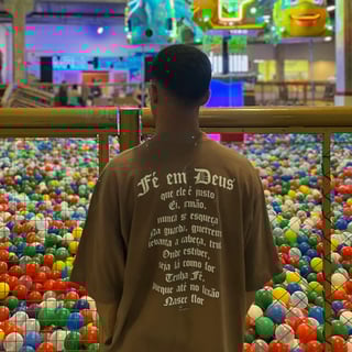 Nome do produto Camiseta Oversized - Fé em Deus