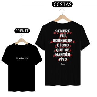 Nome do produto Camiseta Clássica -  Sempre fui Sonhador