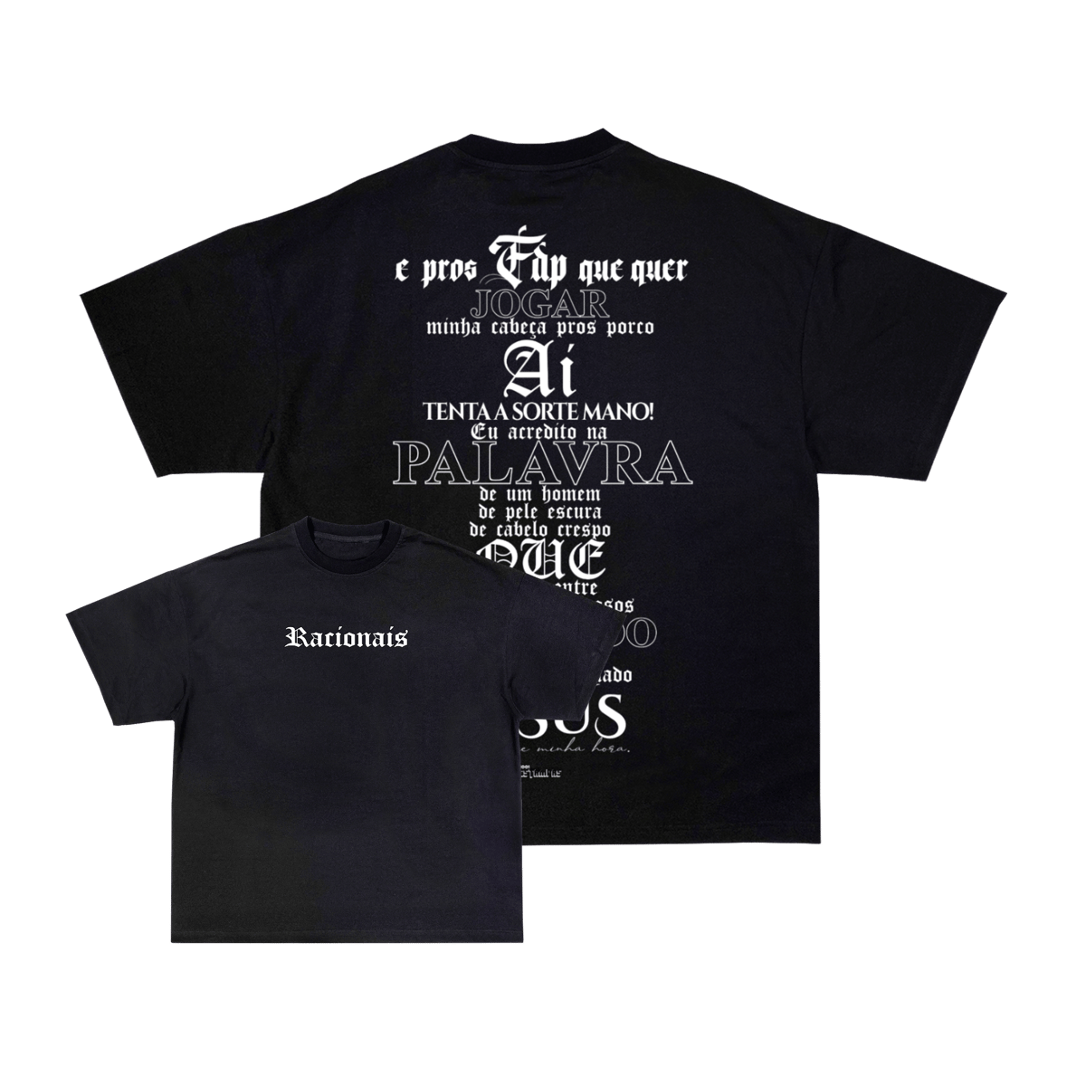 Nome do produto: Camiseta Oversized - Um Homem Chamado Jesus