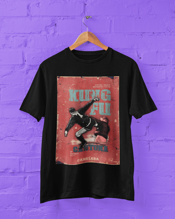 Camiseta Eric Cantona Kung Fu Man - Manchester United