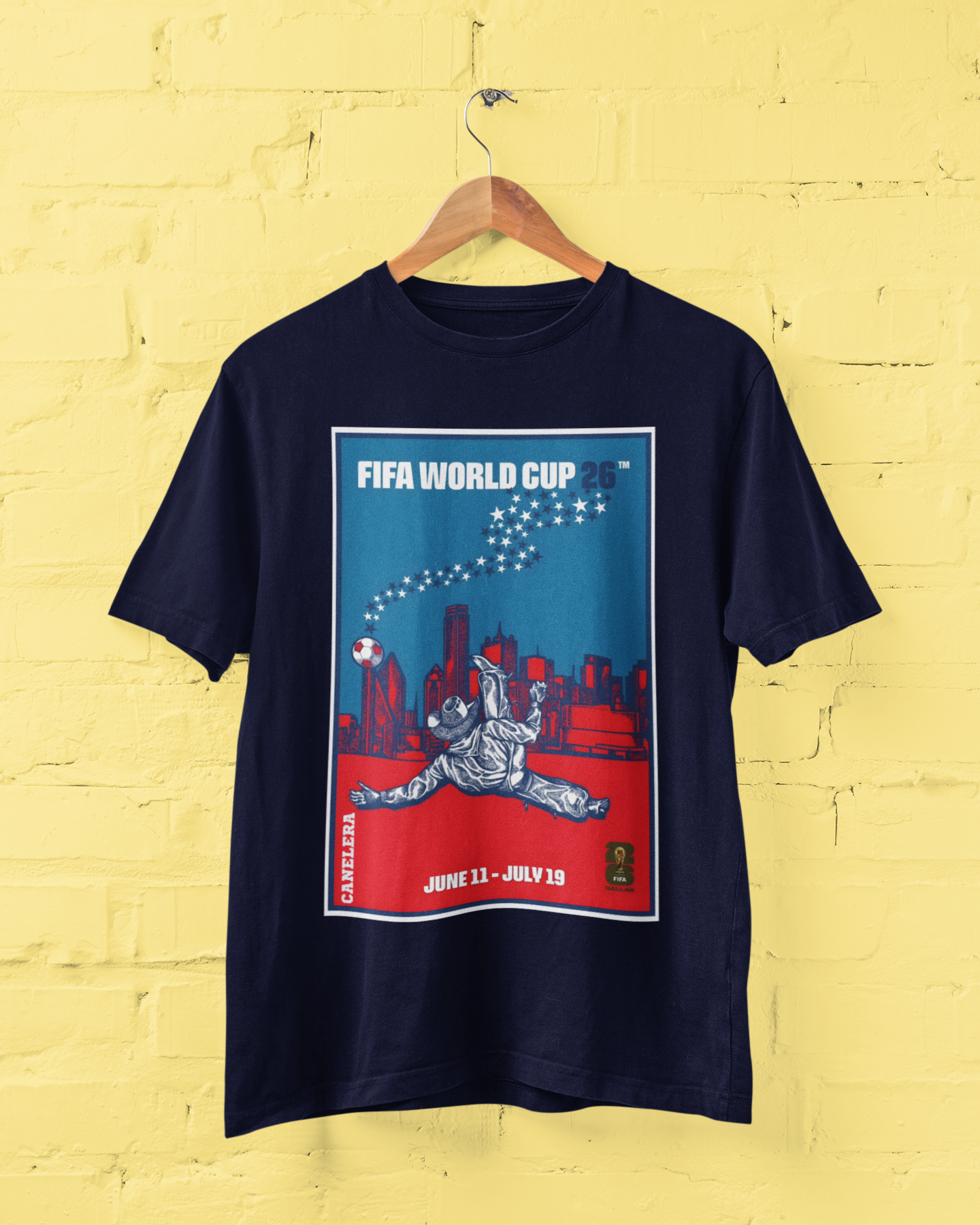 Camiseta Copa do Mundo FIFA 2026 - Poster Sede Dallas USA