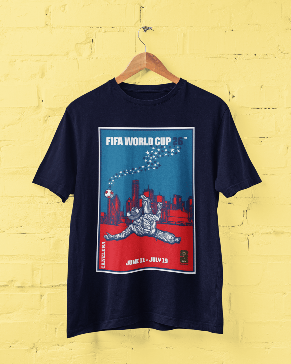 Nome do produto: Camiseta Copa do Mundo FIFA 2026 - Poster Sede Dallas USA