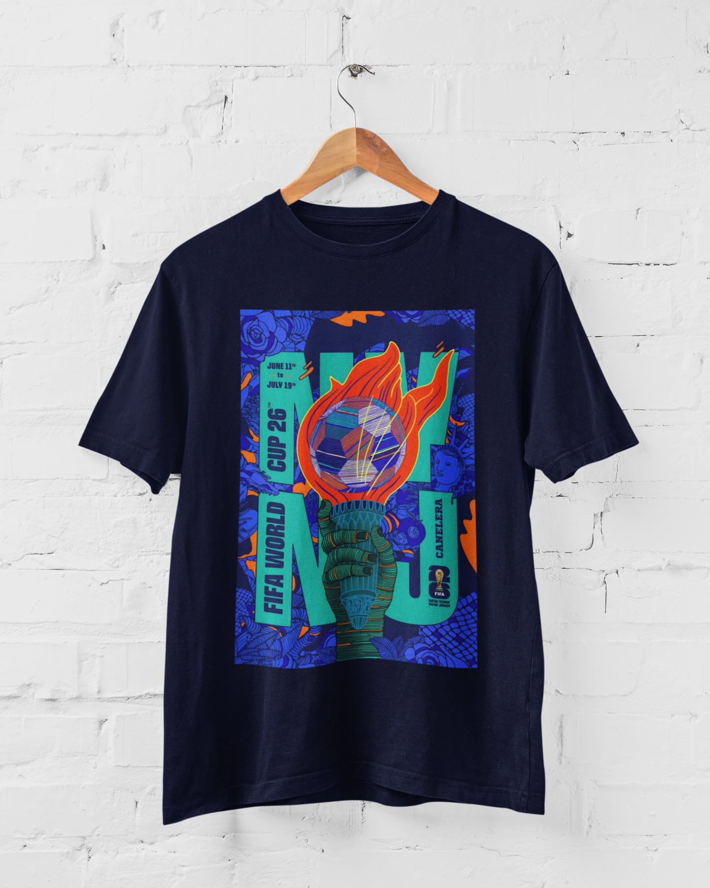 Camiseta Copa do Mundo FIFA 2026 - Sede New York / New Jersey USA