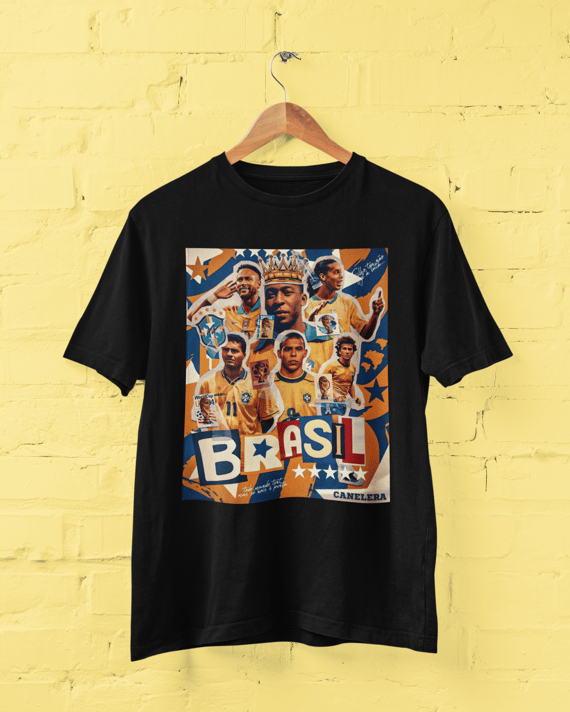 Camiseta Brasil Ídolos - Seleção Brasileira Pentacampeã