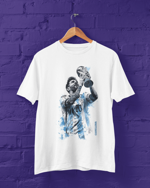 Camiseta Messi Copa do Mundo FIFA 2022