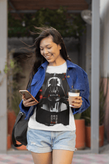 Nome do produto Camiseta feminina baby look Darth Vader