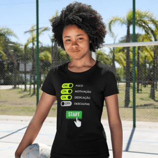 Camiseta baby look foco motivação