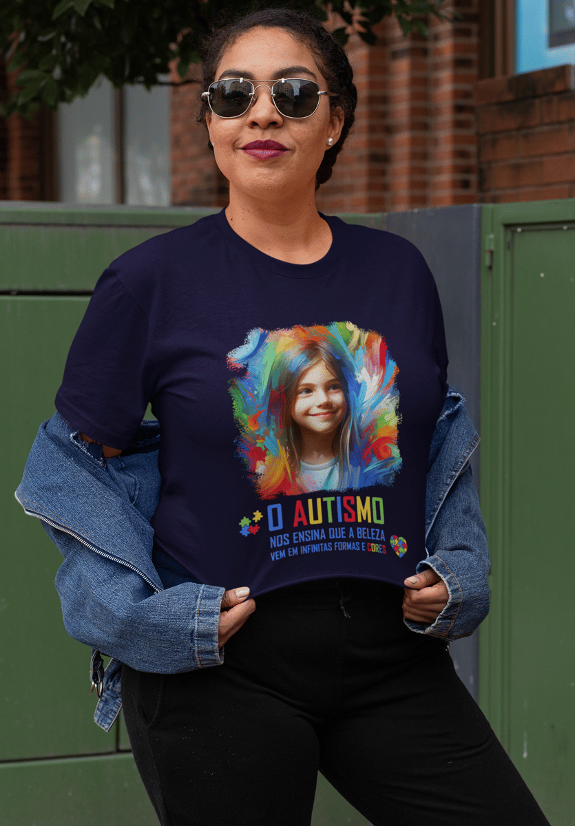 Nome do produto: Plus Size - O autismo nos ensina que a beleza vem em infinitas formas e cores (linha quality)