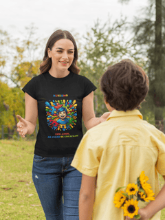 Feminina - Autismo - Com amor, as peças se encaixam (linha prime)