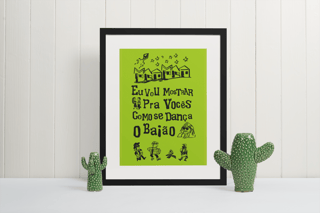 Poster - Eu vou mostrar pra vocês como se dança o baião - Modelo 2