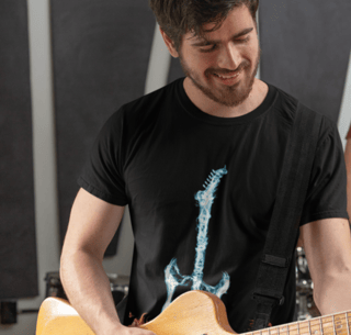 Nome do produto Flaming Guitar 02