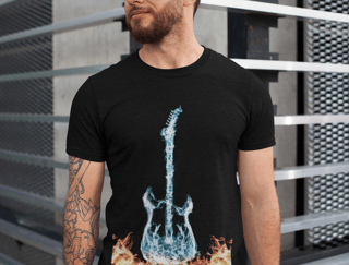 Nome do produto Flaming Guitar 02