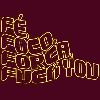Nome do produto Camisa Fé, foco, força, fuck you