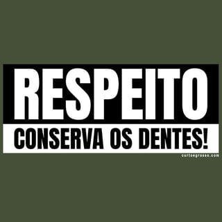 Nome do produto Oversized Respeito conserva os dentes