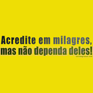 Nome do produto Camisa Acredite em milagres