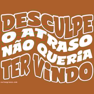 Nome do produto Moletom Desculpe o atraso