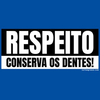 Nome do produto Camisa Respeito conserva os dentes