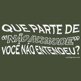 Nome do produto Oversized Não Incomode
