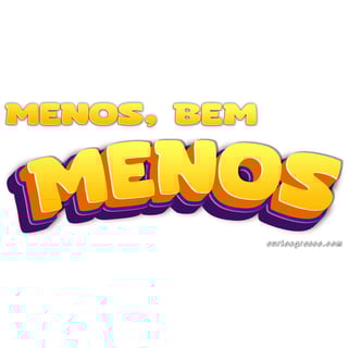 Nome do produto Caneca Menos, bem menoss