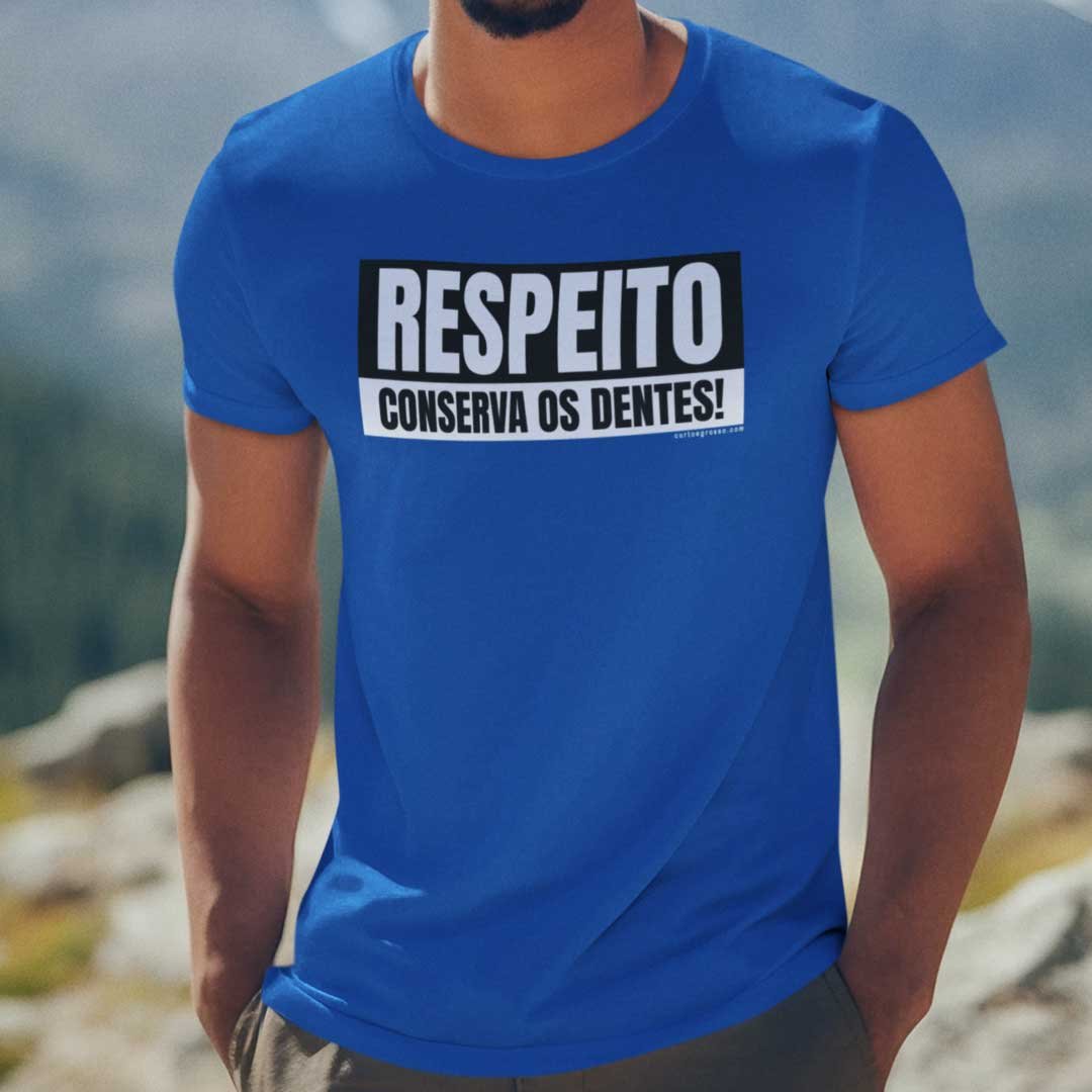 Camisa Respeito conserva os dentes