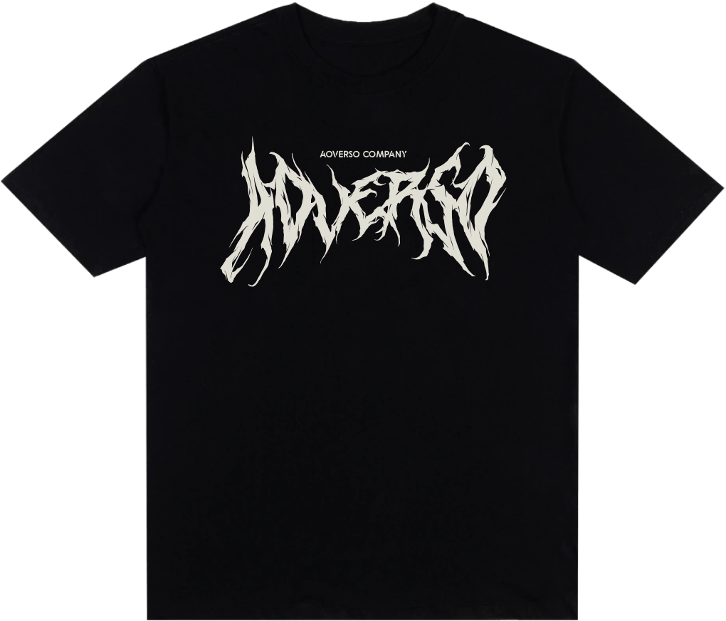 T-SHIRT AOVERSO DARK - PRETO