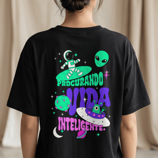 Nome do produto T-Shirt Procurando vida Inteligente