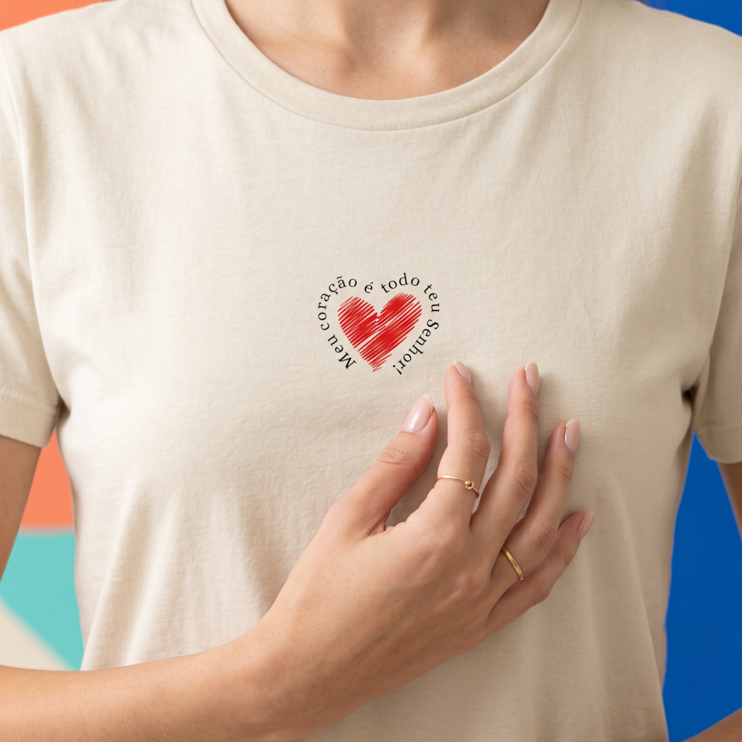 Nome do produto: T-Shirt Meu Coração