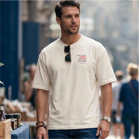 Camiseta Oversized Romanos 8:28