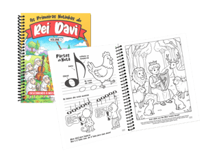Nome do produto Livro Musical Infantil - As primeiras notinhas do Rei Davi