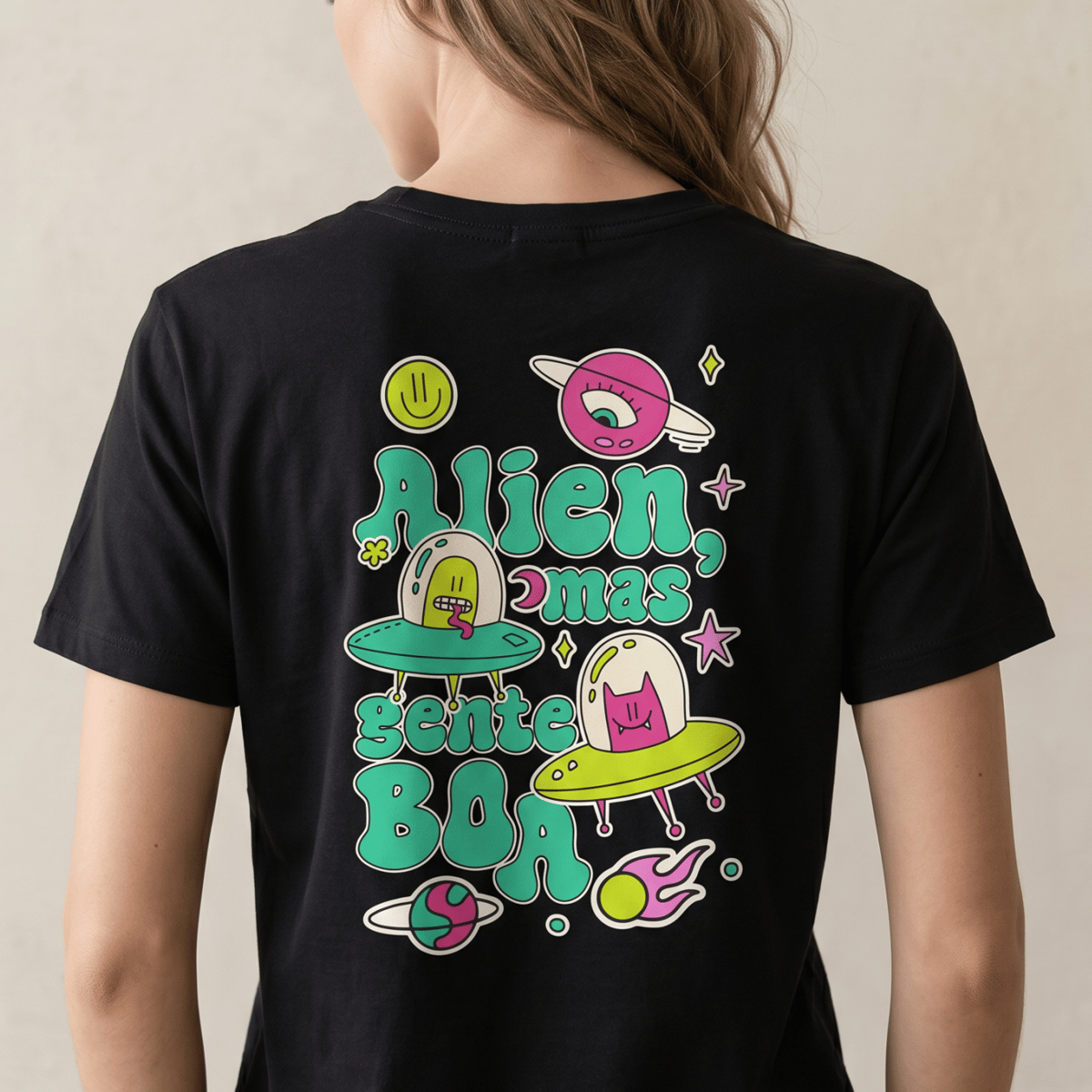 Nome do produto: T-Shirt Alien mas gente boa