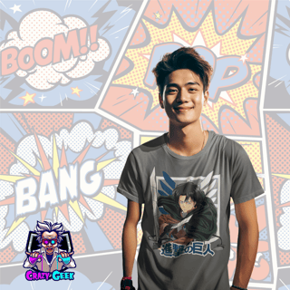 Nome do produto Camisa Levi Ackerman - Attack on Titan