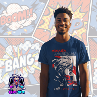 Nome do produto Camisa Mikasa Arkerman - Attack on Titan