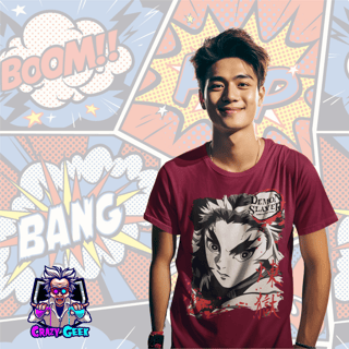 Nome do produto Camisa Hashira Kyojuro Rengoku - Demon Slayer