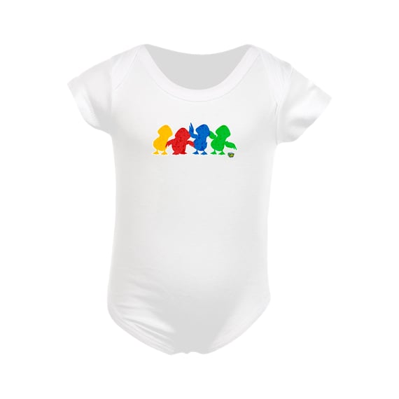 Body Infantil Patinhos Silhueta