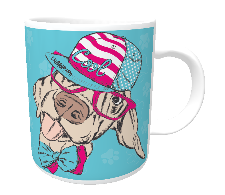 Nome do produto: Caneca Cachorro Vira-Lata Cool