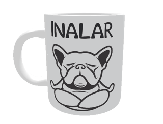 Nome do produto Caneca Cachorro Yoga Inalar e Exalar