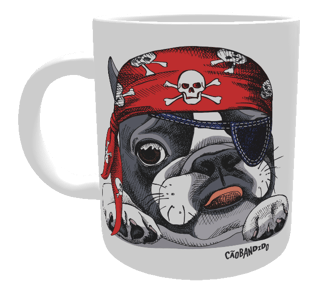 Nome do produto Caneca Bulldog Francês Pirata