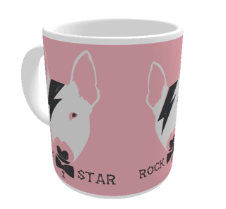 Nome do produto Caneca Bull Terrier Rock Star