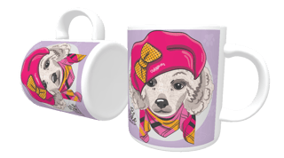 Nome do produto Caneca Poodle Fêmea I Like To Dress Up