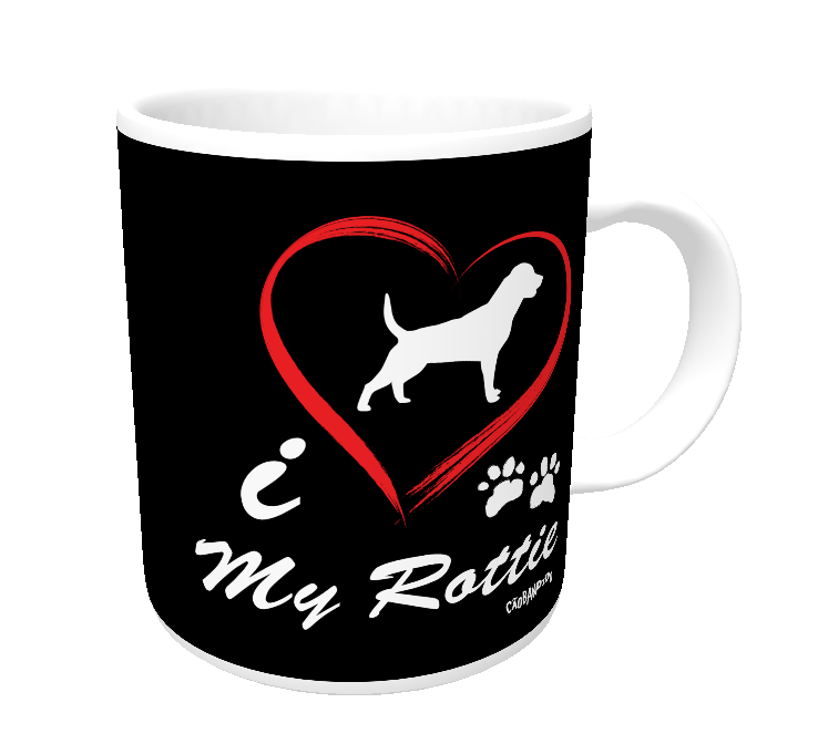 Nome do produto: Caneca Rottweiler I Love My Rottie