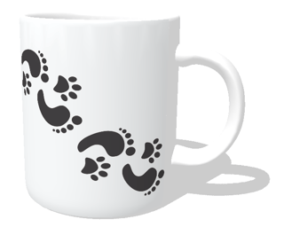 Nome do produto Caneca Cachorro Pegadas