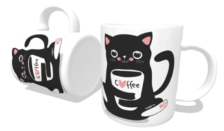 Nome do produto Caneca Gato Preto Café