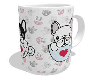 Nome do produto Caneca Bulldog Francês Hora do Café