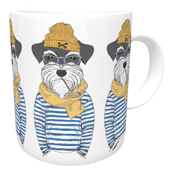 Caneca Schnauzer Marinheiro