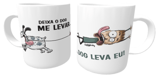 Caneca Cachorro Deixa o Dog Me Levar