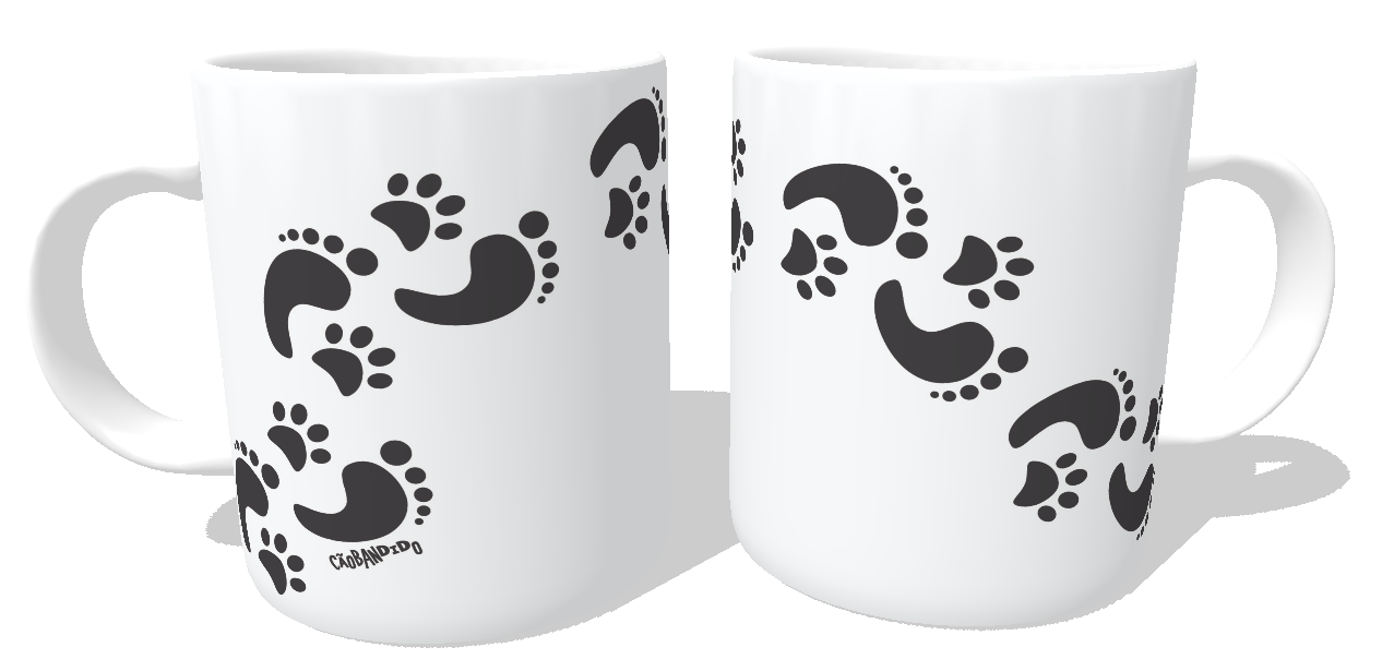 Caneca Cachorro Pegadas