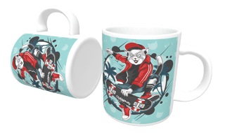 Nome do produto Caneca Gato Skatista