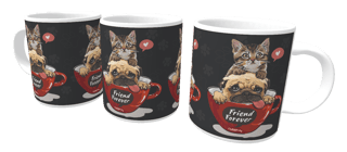 Nome do produto Caneca Gato e Cachorro - Friend Forever