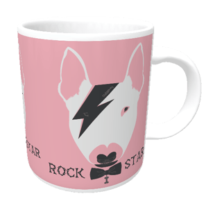 Caneca Bull Terrier Rock Star